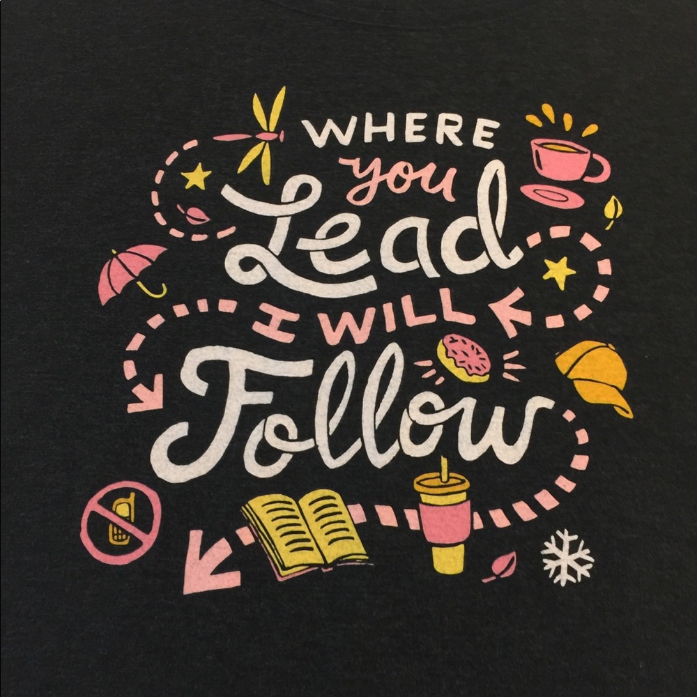 Stately Type Top Black with Logo on front Sz M